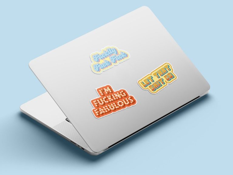 Fuckity Fuck Fuck Laptop Decal On Macbook