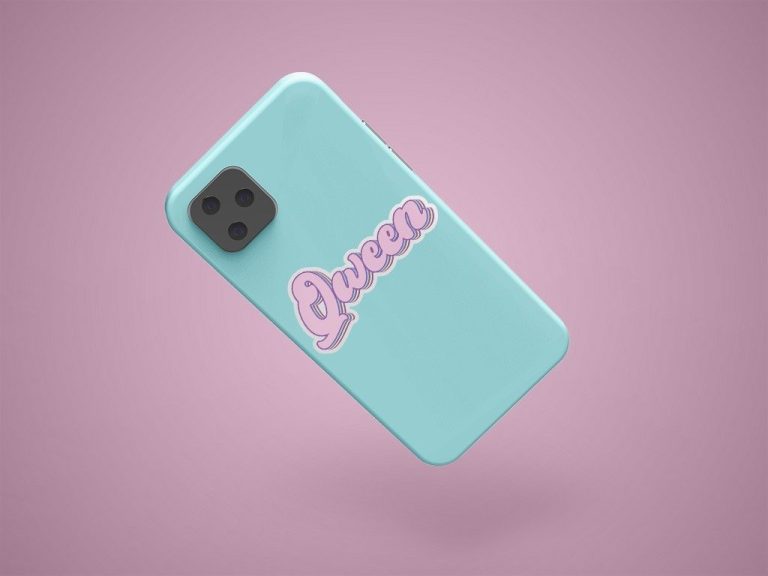 Qween Phone Sticker On Iphone Case